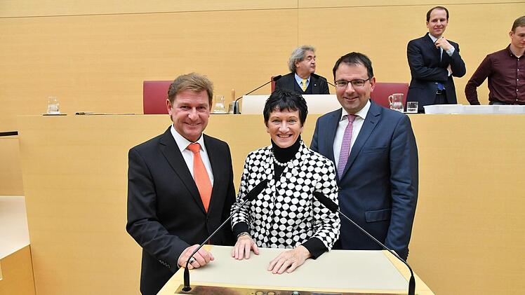 Sie vertreten die Interessen des Stimmkreises Kulmbach-Wunsiedel in München: Rainer Ludwig, Inge Aures und Martin Schöffel (von links). Foto: Landtag/Poss
