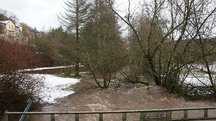 Hochwasser in Bad Brückenau.