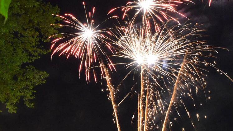 Das galt auch für das Feuerwerk.
