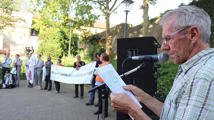 Politikern und AfD'lern ins Gewissen sprach auch Anton Reinhardt. Der Vorsitzende des Bund Naturschutz im Kreis Lichtenfels hob beim Klimaschutz auch die Eigenverantwortung der Bürger hervor.
