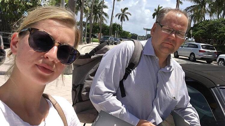 Saskia Fröhlich und Michael Donhauser vor dem Sturm.