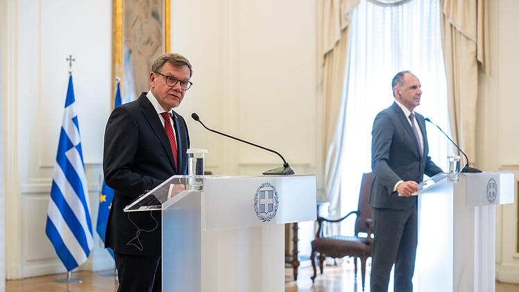 Au&szlig;enminister Wadephul in Griechenland