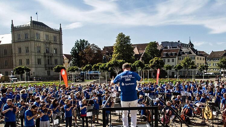 Impressionen vom ersten Symphonic Mob Bayerns auf dem Coburger SchlossplatzFoto: Jochen Berger