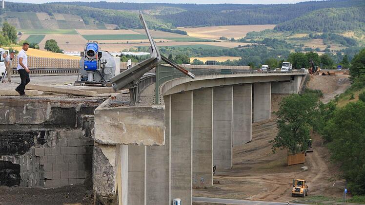 Brückenbau Klöffelsberg an der Autobahn. Foto: Ralf Ruppert