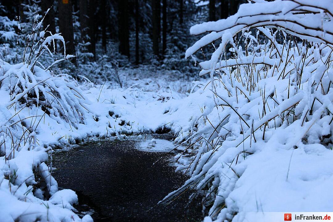 Schnee im Fichtelgebirge
