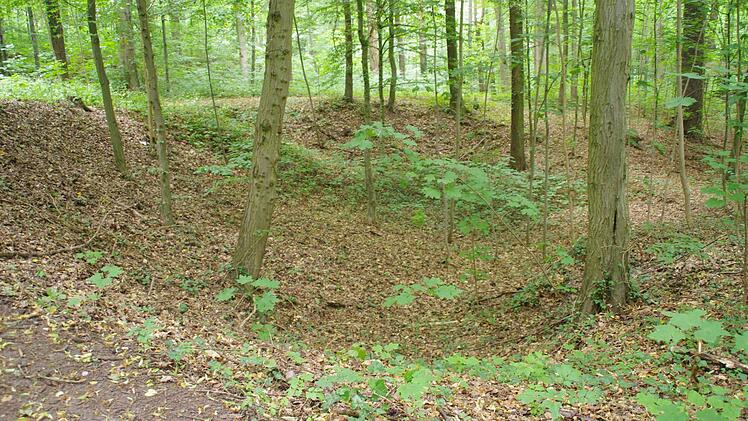 Diese große Kuhle ist das Überbleibsel eines Steinbruchs. Foto: Marco Meißner