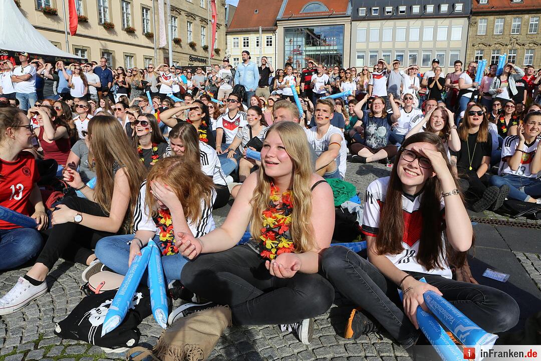 Bamberg; Public-Viewing zum Spiel Deutschland gegen Nordirland; Foto: Barbara Herbst
