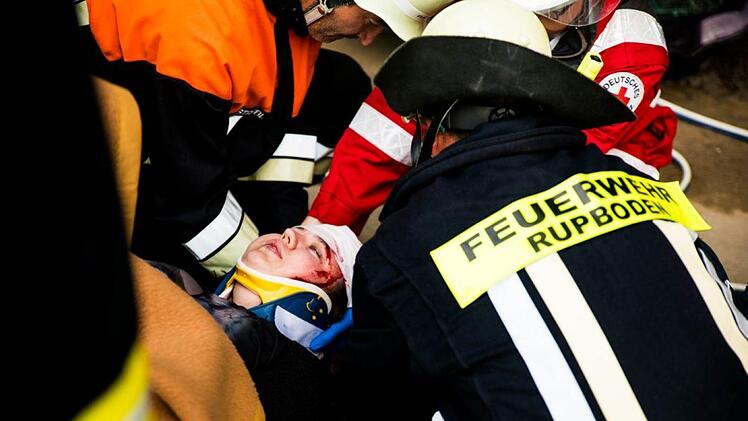 Zwischen Rupboden und Eckarts wurde die Feuerwehr zu einer nicht angek&uuml;ndigten &Uuml;bung alarmiert. Foto: Benedikt Stelzner