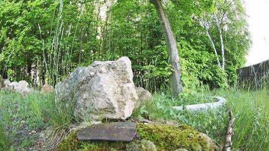 Auch der Anschlag in der Mitte des Tors ist noch erhalten.