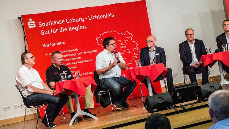 Impressionen vom Regionentalk zum Thema Sportstadt CoburgFoto: Jochen Berger