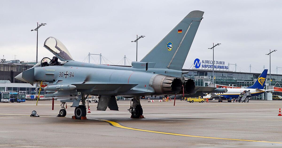Eurofighter flights around Nuremberg Airport: Air Force provides ...