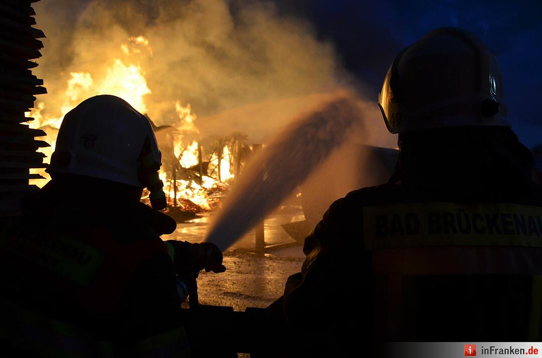 Brand im Sägewerk Untererthal