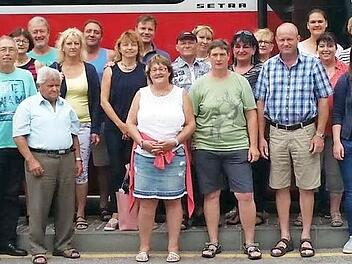 Viel Freude hatten die Musiker aus Zentbechhofen auf ihrer Fahrt an den Gardasee. Foto: Christina Schalk