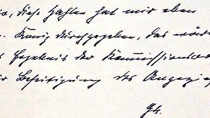 Willy Gebhardts Aktennotiz an Otto Funke: "Otto, diese Zahlen hat mir eben Gen. König durchgegeben, das wäre das Ergebnis der Kommissionsarbeit zur Beseitigung des Ungeziefers. Gb."