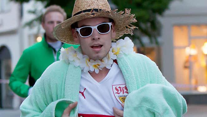 Auffallen und Spaß haben - einige Teilnehmer bewiesen Humor. Foto: Astrid Hess