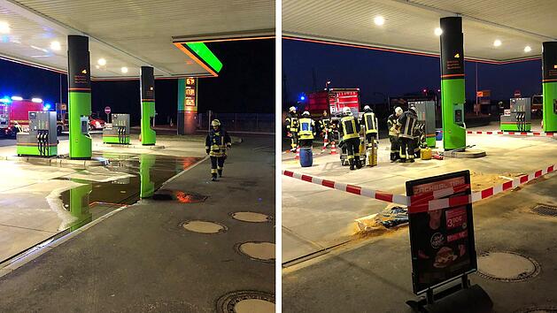 Oerlenbach: Zapfpistole an Tankstelle im Landkreis Bad Kissingen  abgerissen - "ordentliche Menge"