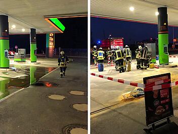 Oerlenbach: Zapfpistole an Tankstelle im Landkreis Bad Kissingen  abgerissen - "ordentliche Menge"