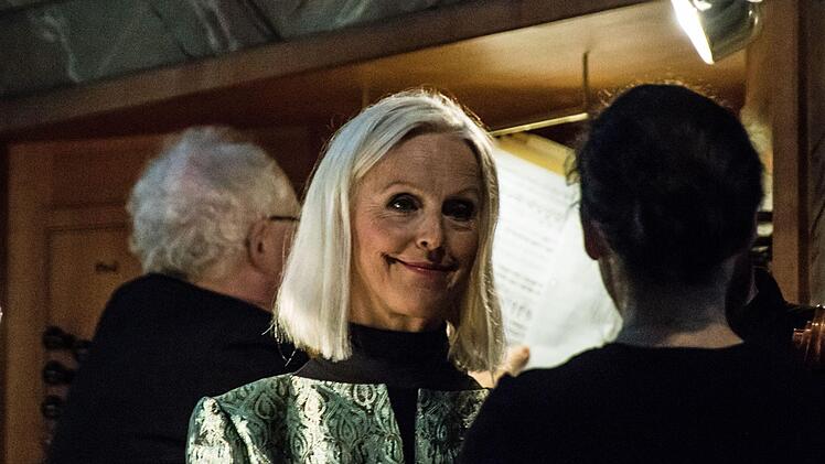 "Lied & Lyrik": Anne Sofie von Otter konzertierte in der Basilika Vierzehnheiligen.Foto: Jochen Berger