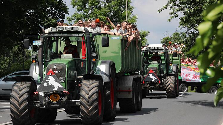 Die Kronacher Abiturienten feierten. Foto: Marco Meißner