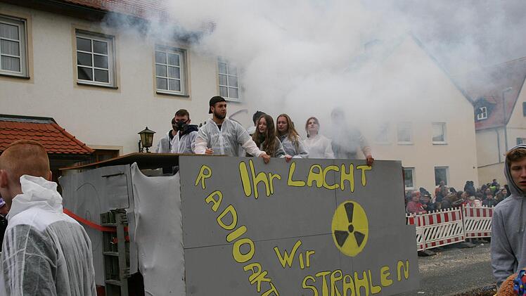 Beim Faschingszug in HirschaidWerner Baier