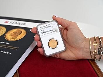 Goldm&uuml;nze aus Coburg soll 100.000 Euro bringen