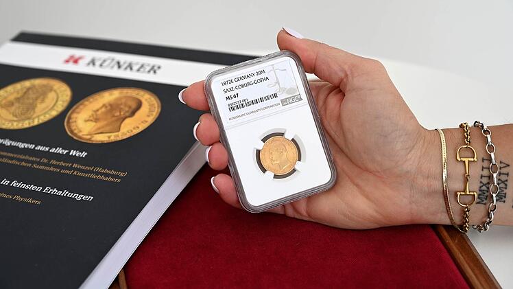 Goldm&uuml;nze aus Coburg soll 100.000 Euro bringen