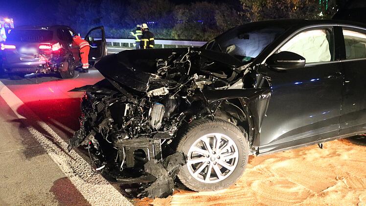 A7 bei Bad Windsheim: Zwei Unf&auml;lle in kurzer Folge - enormer Schaden