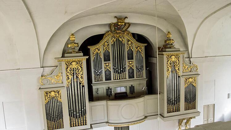 Blick auf die Herbst-Orgel der Lahmer SchlosskircheFoto: Jochen Berger