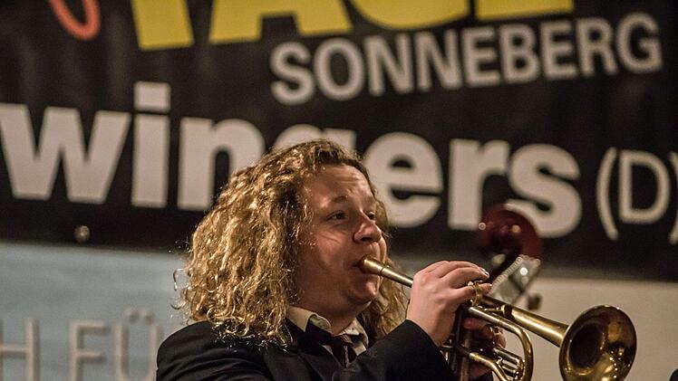 Beste Stimmung: Die Sazerac Swingers gastierten im Rahmen der Jazztage Sonneberg in Ketschenbach.Foto: Jochen Berger