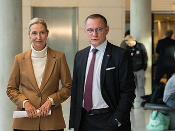 AfD-Chefs Alice Weidel und Tino Chrupalla (Archivbild)
