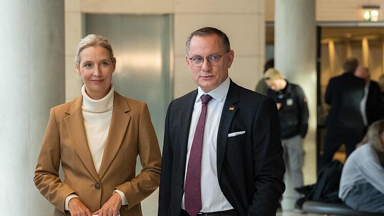 AfD-Chefs Alice Weidel und Tino Chrupalla (Archivbild)