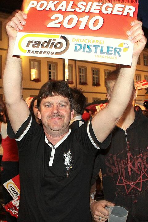 Meisterfeier Brose Baskets Bamberg Maxplatz