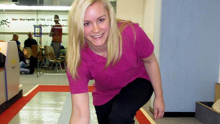 Kerstin Welsch überragte mit 483 Kegeln beim Sieg der Damen des TSV Wilhelmsthal.