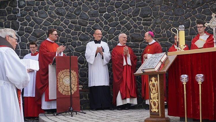 Am 15. September 2018 besuchte der neue Würzburger Bischof Franz Jung den Kreuzberg. Foto: Marion Eckert