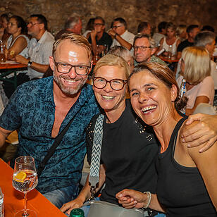 Beste Stimmung beim Stadtfest in Schweinfurt.