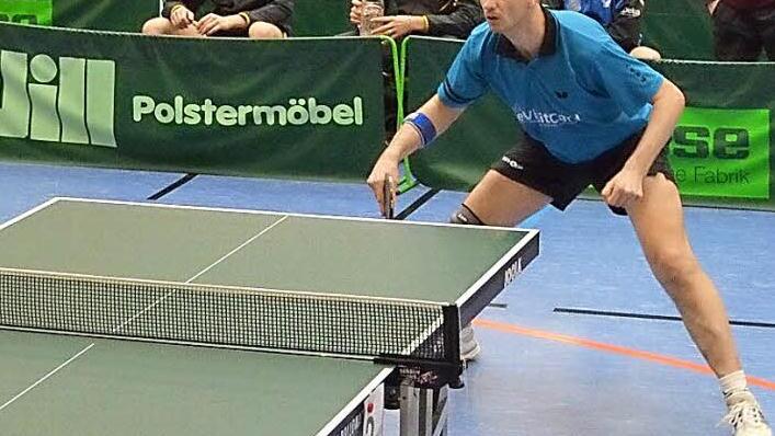 Eine makellose Bilanz: Zwar stehen noch drei Partien aus, der Aufstieg in die Tischtennis-Landesliga ist der DJK Eggolsheim um Ales Brandtl nach 15 Siegen aber nicht mehr zu nehmen.  Fotos: DJK Eggolsheim