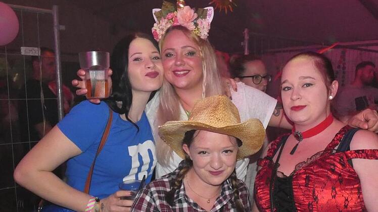 Die Freundinnen Conny, Dina, Melli und Chrissi waren das erste Mal dabei und versprachen, im nächsten Jahr wiederzukommen. Foto: Christian Licha