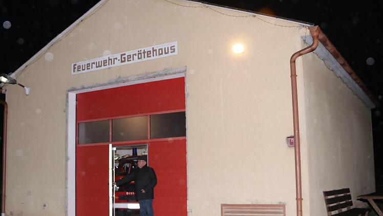 Das Feuerwehrhaus in Ditterswind