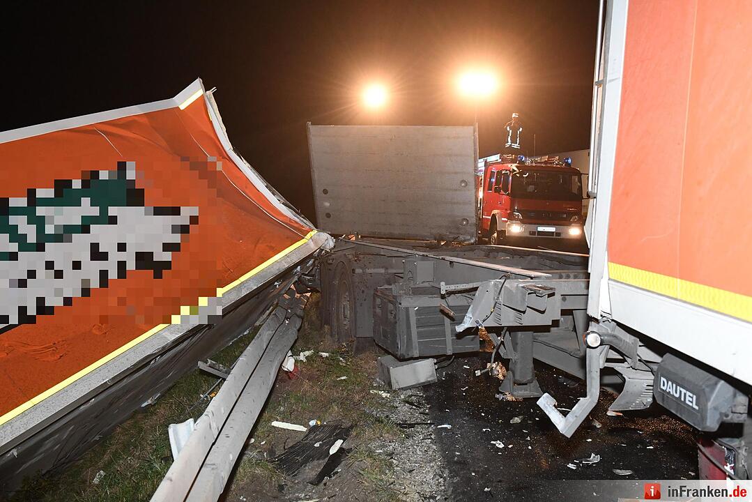 Schwerer Unfall auf A70 bei Bamberg