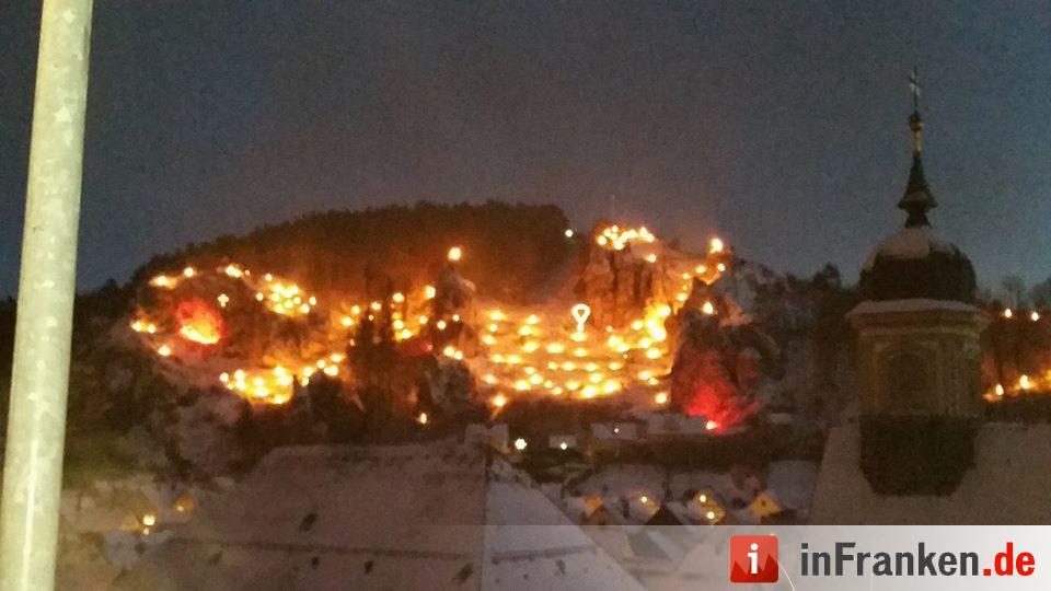 Beschluss der Ewigen Anbetung in Pottenstein - Lichterfest  in der Fränkischen Schweiz