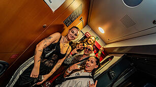 Die beste Party im Zug!