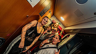 Die beste Party im Zug!