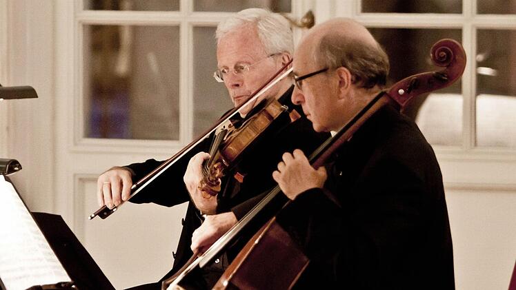 Das Novalis Quartett gastierte im barocken Riesensaal von Schloss Ehrenburg in Coburg. Foto: Jochen Berger