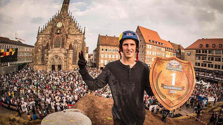 Brandon Semenuk ist der Gewinner in Nürnberg Foto: Red Bull