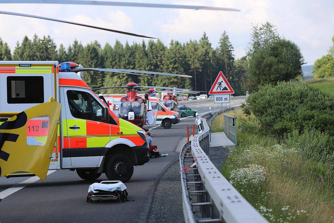 Jahrestag des schweren Bus-Unglücks auf der A9 bei Münchberg
