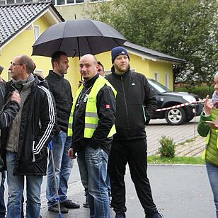 Protest gegen Treffen der "Alternativen Mitte" in Tettau