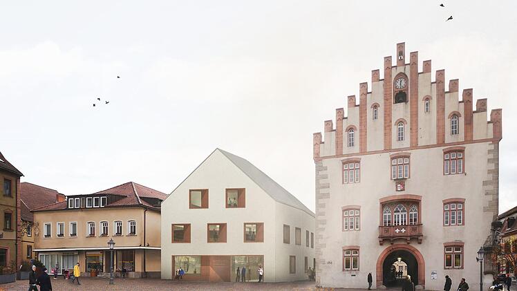 So soll das Bürgerhaus am Marktplatz aussehen.Foto: Raum3 Massari und Partner; SRAP