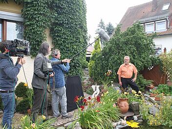 Der Harsdorfer Dieter Eichner (rechts) erhält Regieanweisungen. Fotos: Jürgen Gärtner