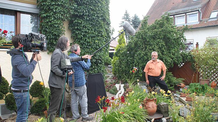 Der Harsdorfer Dieter Eichner (rechts) erhält Regieanweisungen. Fotos: Jürgen Gärtner