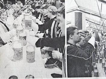 Heute wären die Fotos in Farbe - die Motive in der Mitte und rechts gibt es während des Pfingstkongresses alle Jahre. Das 125-jährige Bestehen wurde 1993 gefeiert, vor 25 Jahren.